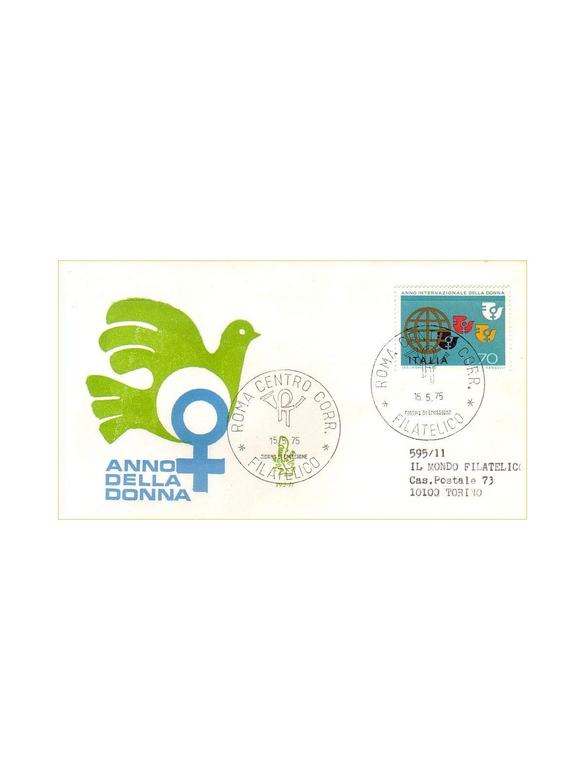 ITALIA 1975 FDC (Venetia) Anno della donna