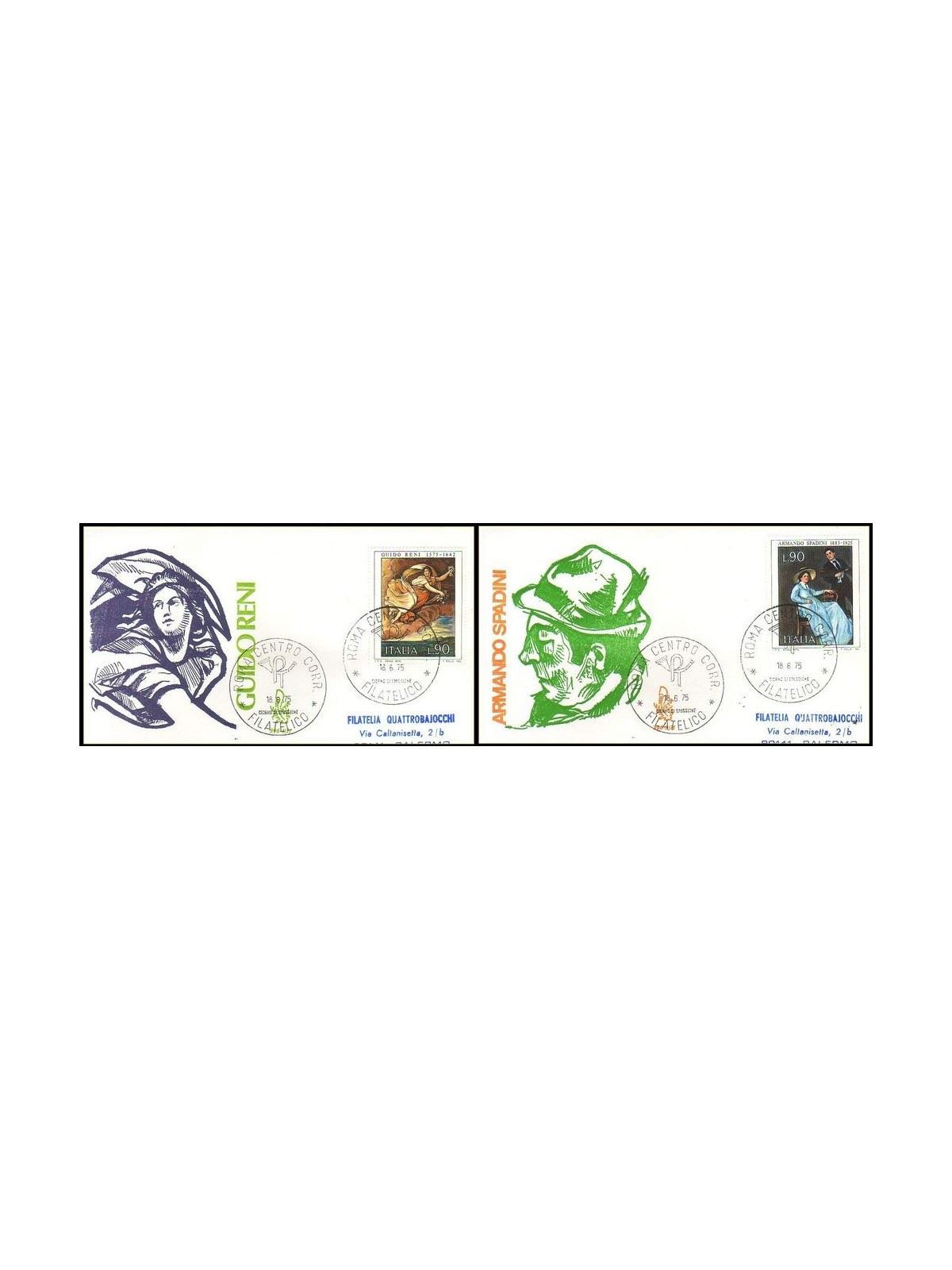 ITALY 1975 FDC (Venice) Italian art ord rm