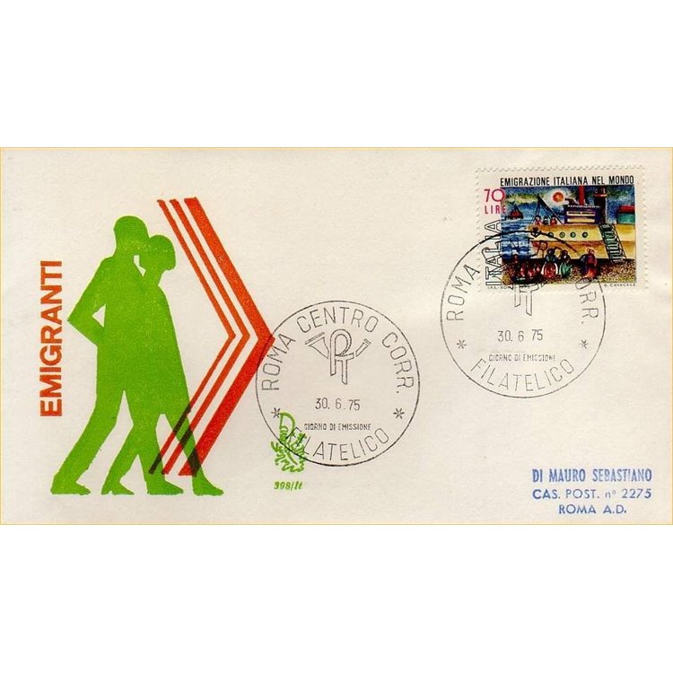 ITALY 1975 FDC (Venice) Emigrants