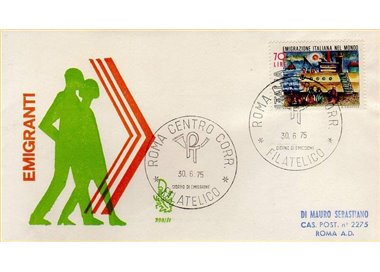 ITALY 1975 FDC (Venice) Emigrants