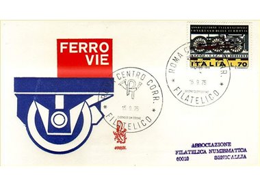 ITALIA 1975 FDC (Venetia) Ferrovie ord rm