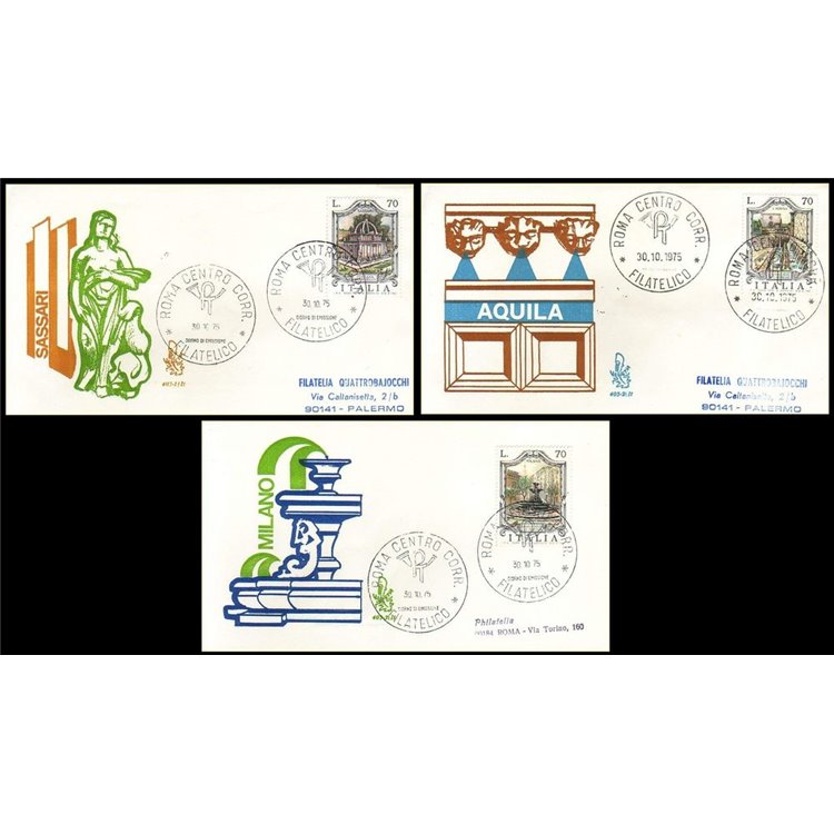 ITALIA 1975 FDC (Venetia) Fontane ord