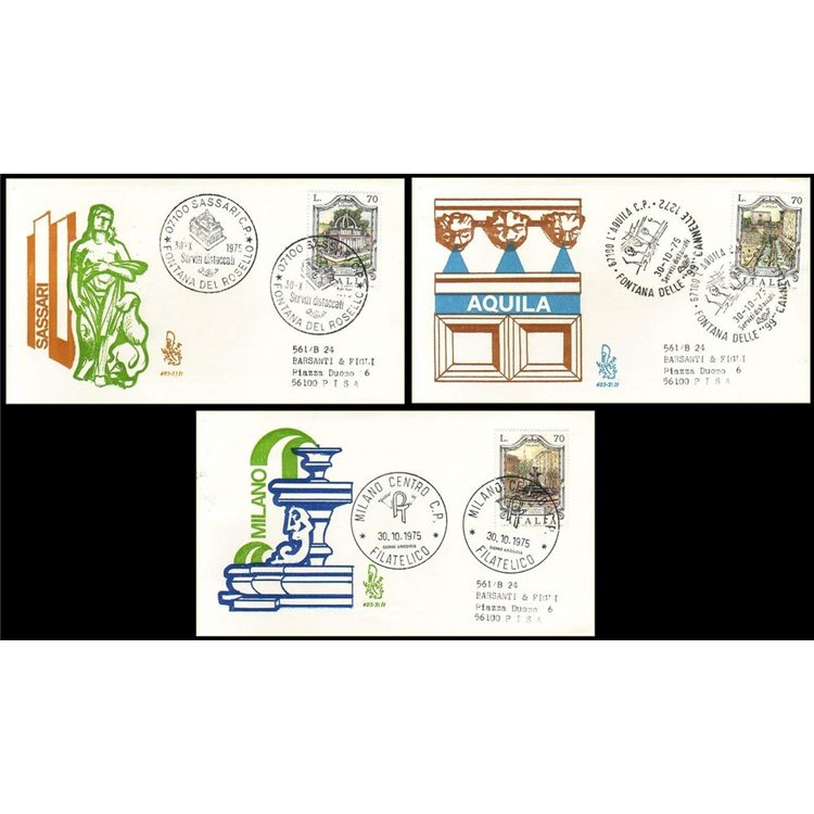 ITALIA 1975 FDC (Venetia) Fontane