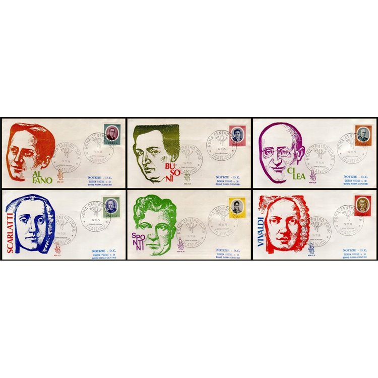 ITALIA 1975 FDC (Venetia) Artisti ord