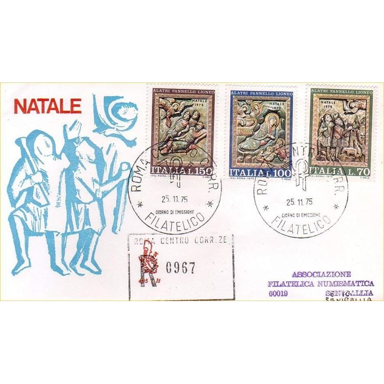 ITALY 1975 FDC (Venice) Christmas collectible