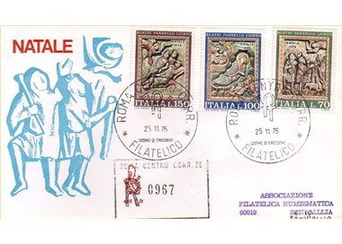 ITALIA 1975 FDC (Venetia) Natale racc rm