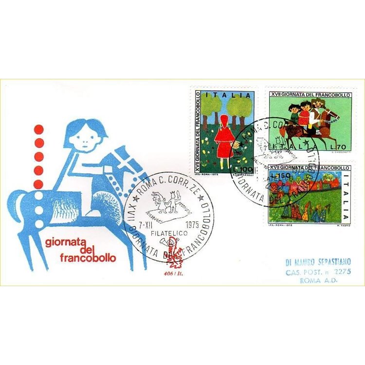 ITALY 1975 FDC (Venice) Stamp Day collectible mint condition