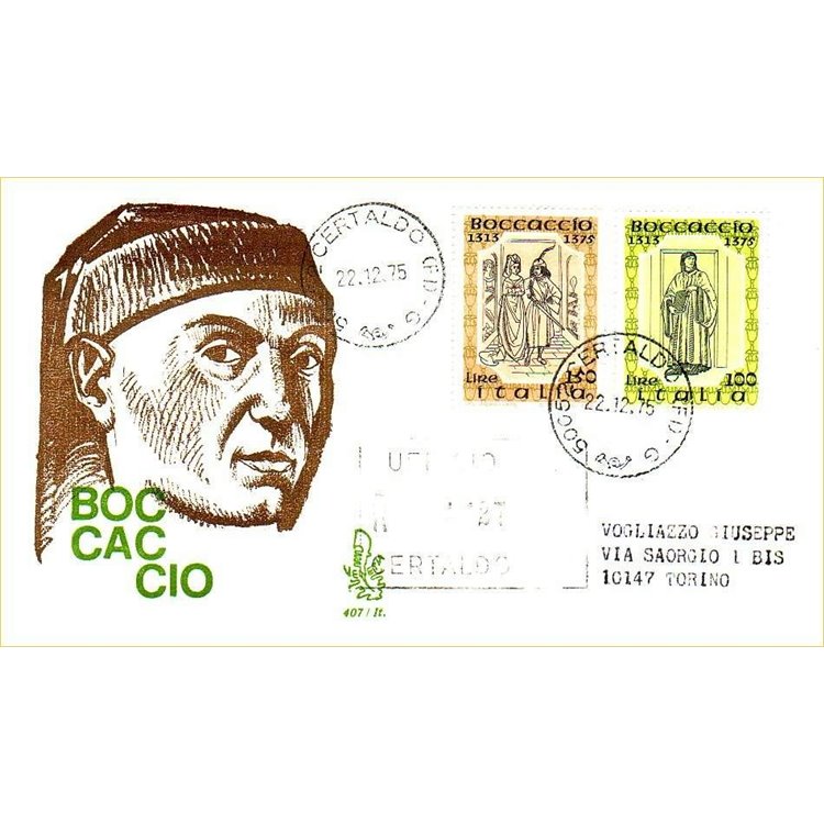 ITALIA 1975 FDC (Venetia) Boccaccio racc
