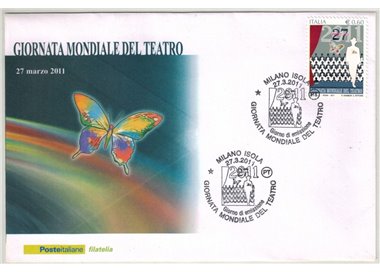 ITALIA 2011 FDC Giornata mondiale del Teatro