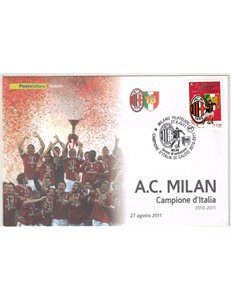 ITALY 2011 FDC Milan champion of Italy