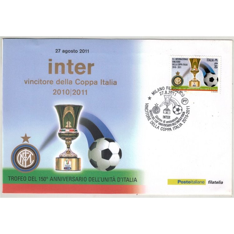 ITALIA 2011 FDC Inter vincitore della Coppa Italia