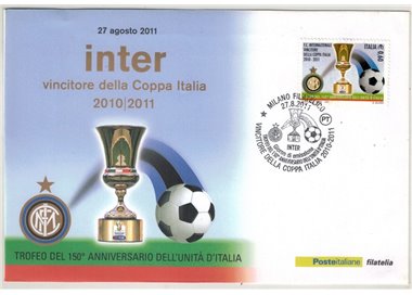 ITALIA 2011 FDC Inter vincitore della Coppa Italia
