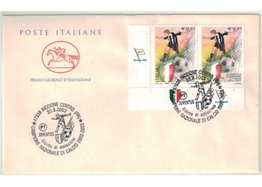 FDC ITALIA 2003 Juventus Campione d'Italia 1 Busta Cavallino nv