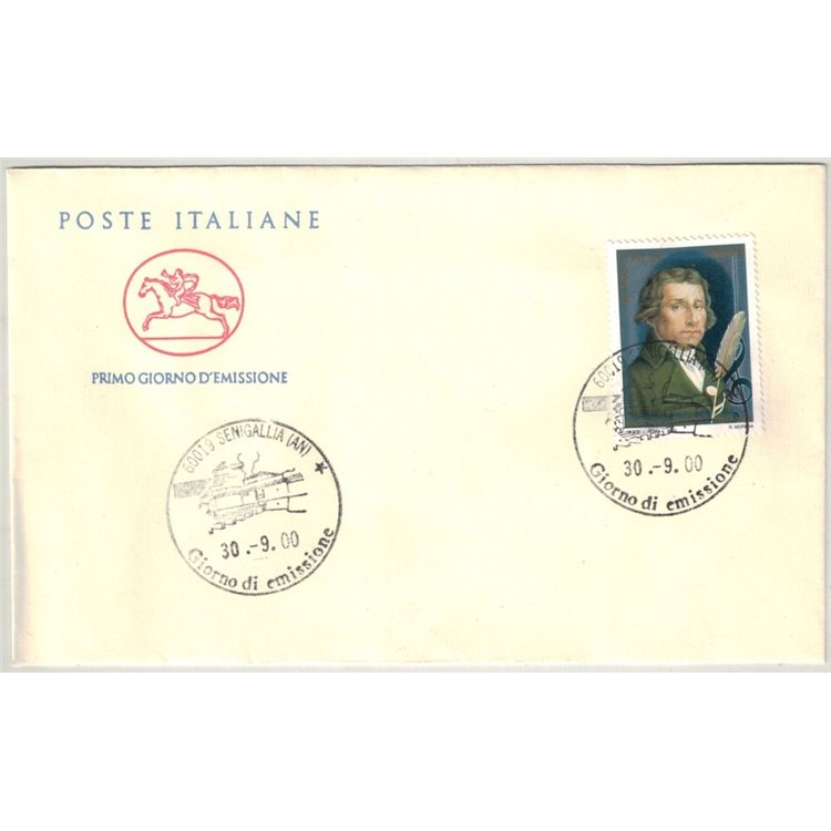 FDC ITALY 2000 Antonio Salieri 1 Cover Cavallino (Senigallia)