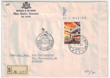 FDC SAN MARINO 1965 Europa 1 Collector's Envelope