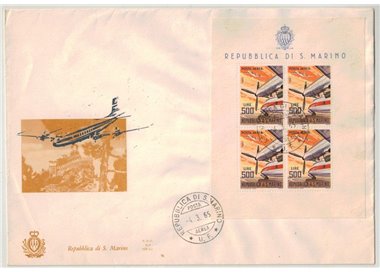 SAN MARINO 1965 FDC (Ala) Europa BF