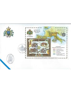 FDC SAN MARINO 2000 Jubilee s/s 1 Envelope nv
