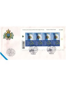 FDC SAN MARINO 2007 Presidenza Consiglio d’Europa BF 1 Busta nv