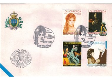 FDC SAN MARINO 2007 Gina Lollobrigida 1 Busta nv