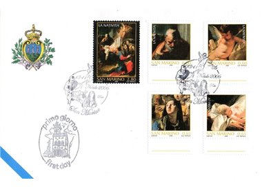 FDC SAN MARINO 2006 Christmas 1 Envelope nv
