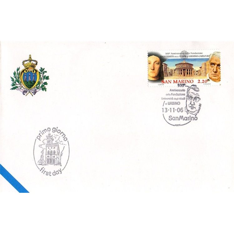 FDC SAN MARINO 2006 University of Urbino 1 Envelope nv