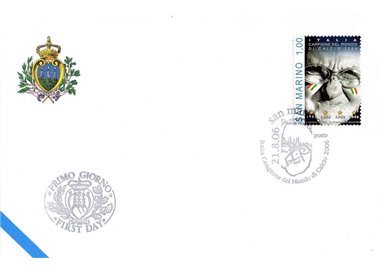FDC SAN MARINO 2006 Italia Campione del Mondo di Calcio 1 Busta nv