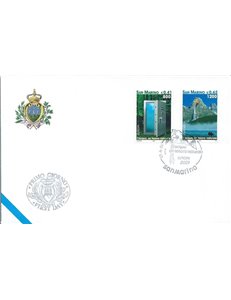 FDC SAN MARINO 2001 Europa 1 Busta nv