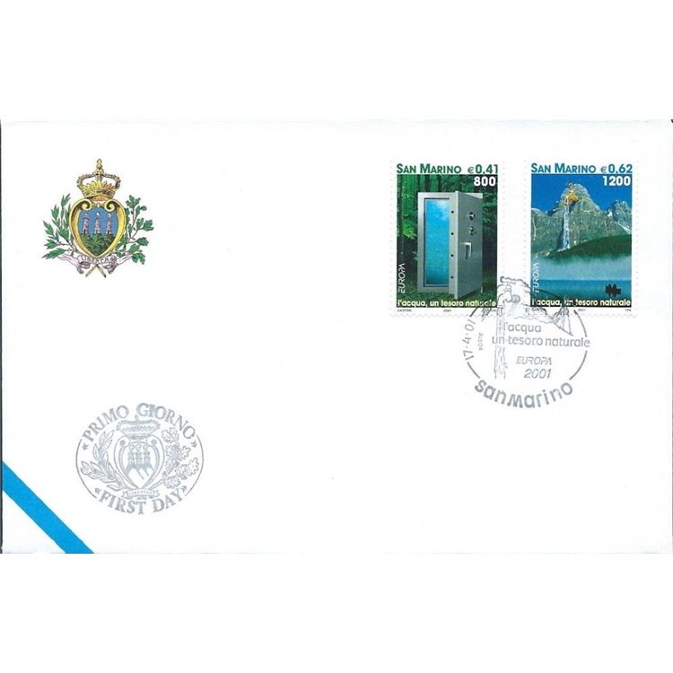 FDC SAN MARINO 2001 Europa 1 Envelope nv