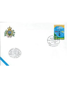 FDC SAN MARINO 2001 Dialogo tra civiltà 1 Busta nv