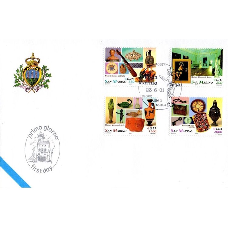 FDC SAN MARINO 2001 Inauguration of the State Museum 1 Envelope nv
