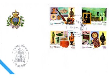 FDC SAN MARINO 2001 Inauguration of the State Museum 1 Envelope nv