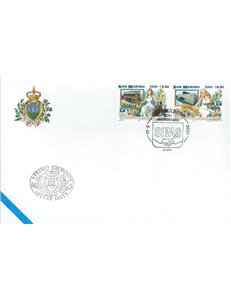 FDC SAN MARINO 2001 Società Unione Mutuo Soccorso 1 Busta nv