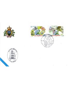 FDC SAN MARINO 2001 Welcome Euro 1 Envelope nv