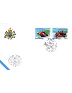FDC SAN MARINO 2002 Manuel Poggiali 1 Busta nv