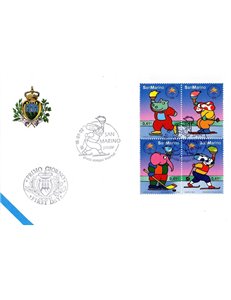 FDC SAN MARINO 2002 Salt Lake City Winter Olympics 1 Envelope nv
