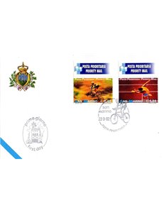 FDC SAN MARINO 2002 Priority Mail 1 Envelope nv