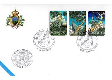 FDC SAN MARINO 2002 International Year of Mountains 1 Envelope nv