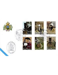 FDC SAN MARINO 2002 Antichi mestieri 1 Busta nv