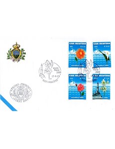 FDC SAN MARINO 2001 Euroflora 1 Busta nv