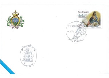 FDC SAN MARINO 2000 Natale 1 Busta nv