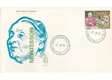 ITALY 1970 FDC (Venetia) Maria Montessori ord