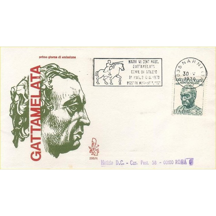 ITALIA 1970 FDC (Venetia) Gattamelata ord