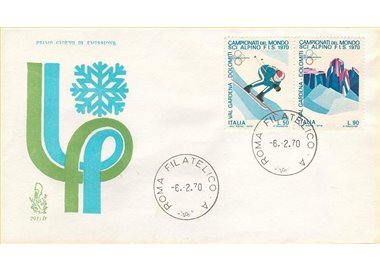 ITALY 1970 FDC (Venice) Alpine Skiing Order