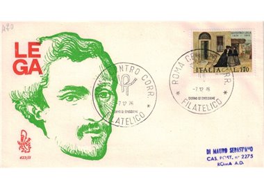 ITALIA 1976 FDC (Venetia) Silvestro Lega ord rm