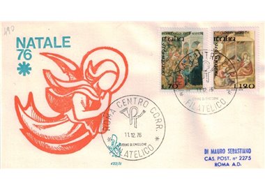 ITALY 1976 FDC (Venice) Christmas order