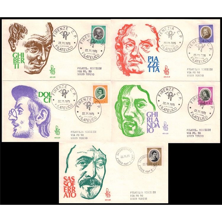 ITALIA 1976 FDC (Venetia) Uomini illustri