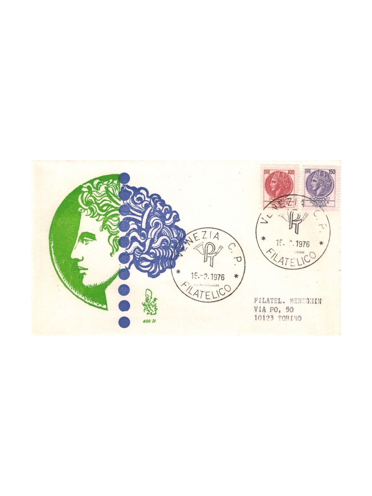 ITALY 1976 FDC (Venetia) Siracusana collection