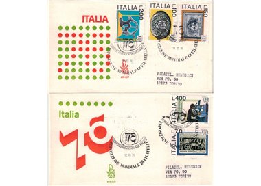 ITALY 1976 FDC (Venice) Collected stamp exhibition