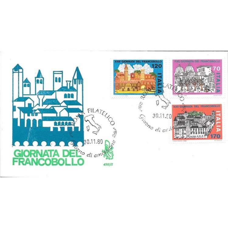 ITALY 1980 FDC (Venice) Stamp Day rm