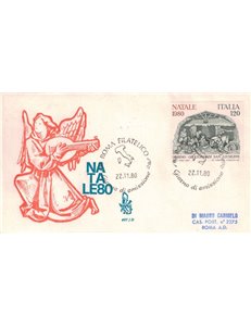 ITALY 1980 FDC (Venetia) Christmas ord rm